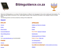 Tablet Screenshot of bibleguidance.co.za